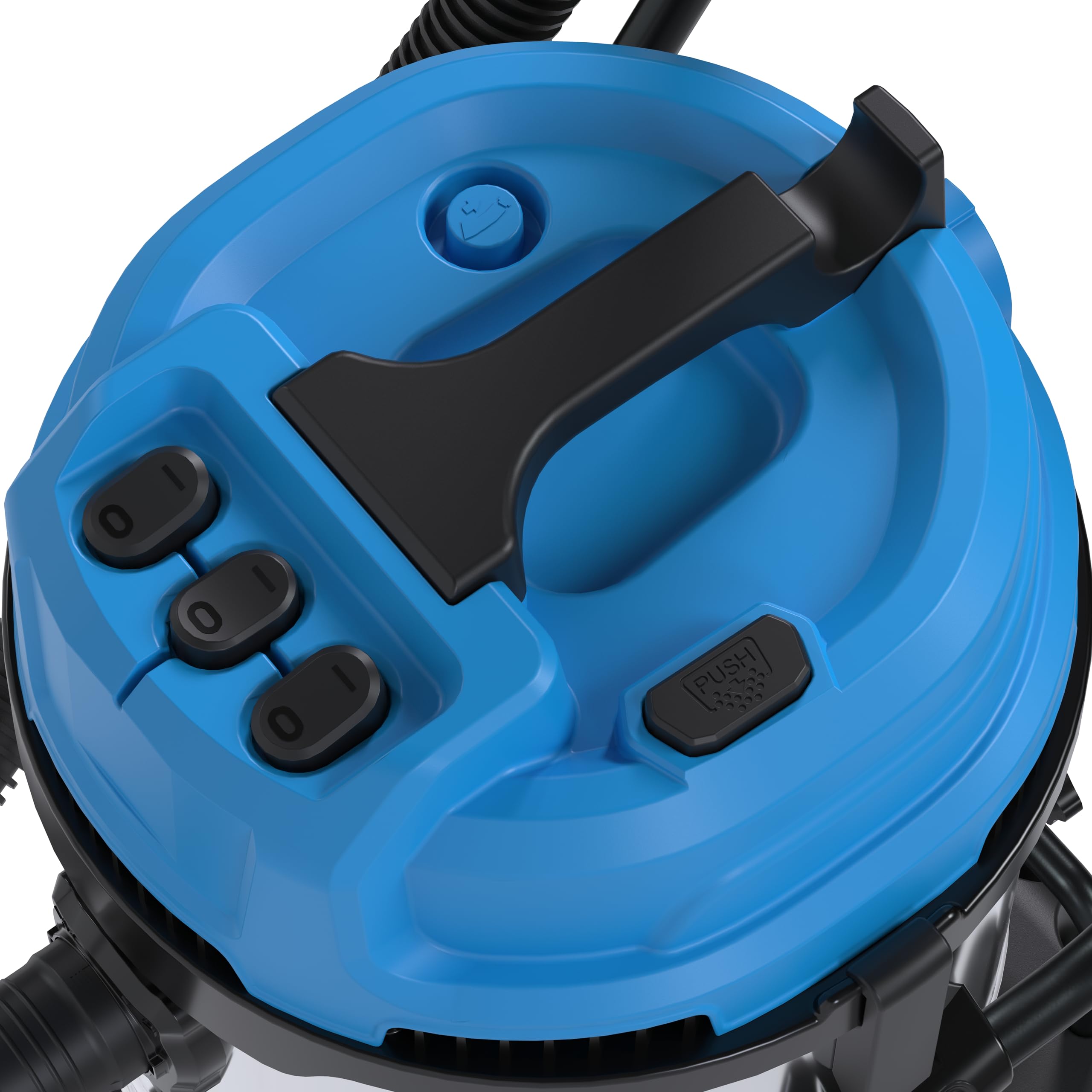 Güde GNTS 3-60L - Aspirador en seco y húmedo (230 V, 3600 W, 3 Motores eléctricos, presión Negativa de 190 milibar, depósito de Acero Inoxidable, Limpieza de Filtro, Manguera de aspiración, Tubo de