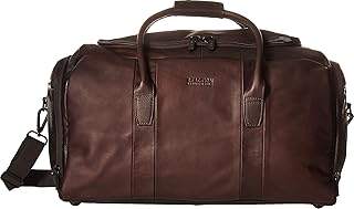 Duff Guy Colombian Leather 20" Single Compartment Top Load Travel Duffel Bag, Brown