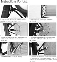 Vista 6 de Cables de repuesto profesionales para silla de gravedad cero (4 cuerdos), herramienta de reparación reclinable de gravedad cero para silla de Gris