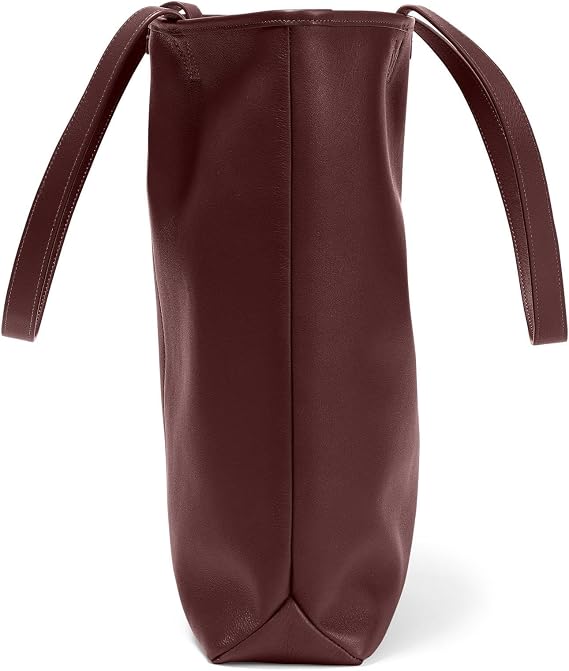 Leather Tote Bag Classic Everyday Carryall with Spacious Interior, Sturdy Handles & Timeless Style for Work or Travel