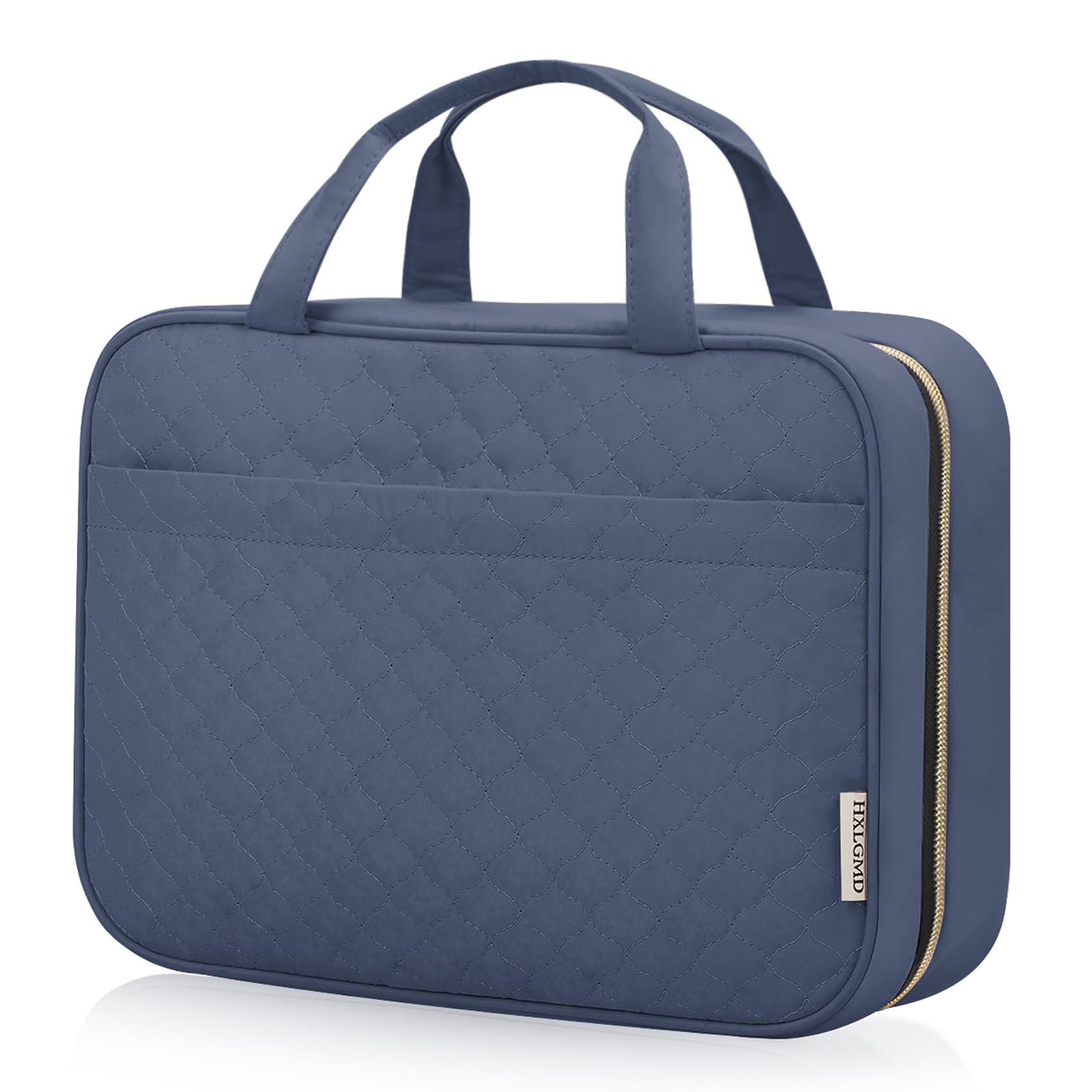 HXLGMD Travel Size Toiletry Bag for Women, Portable Cosmetic Bag with Hanging Hook, Travel Essentials Water-resistant Makeup Organizer for Accessories