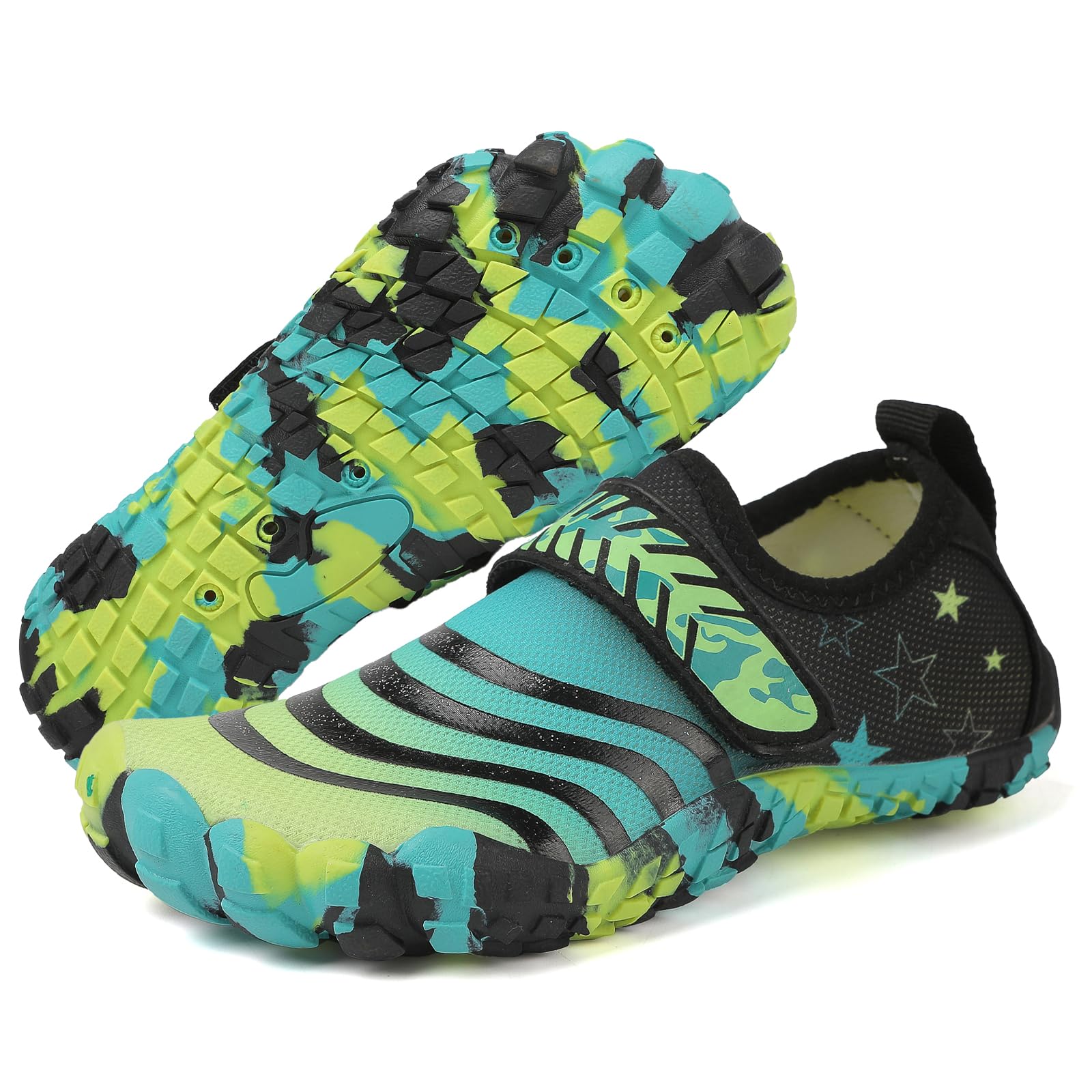 GoodValue Kids Water Shoes Quick Dry Aqua Socks Non-Slip Lightweight Sport Swim Outdoor Indoor Lightweight Walking for Beach Pool