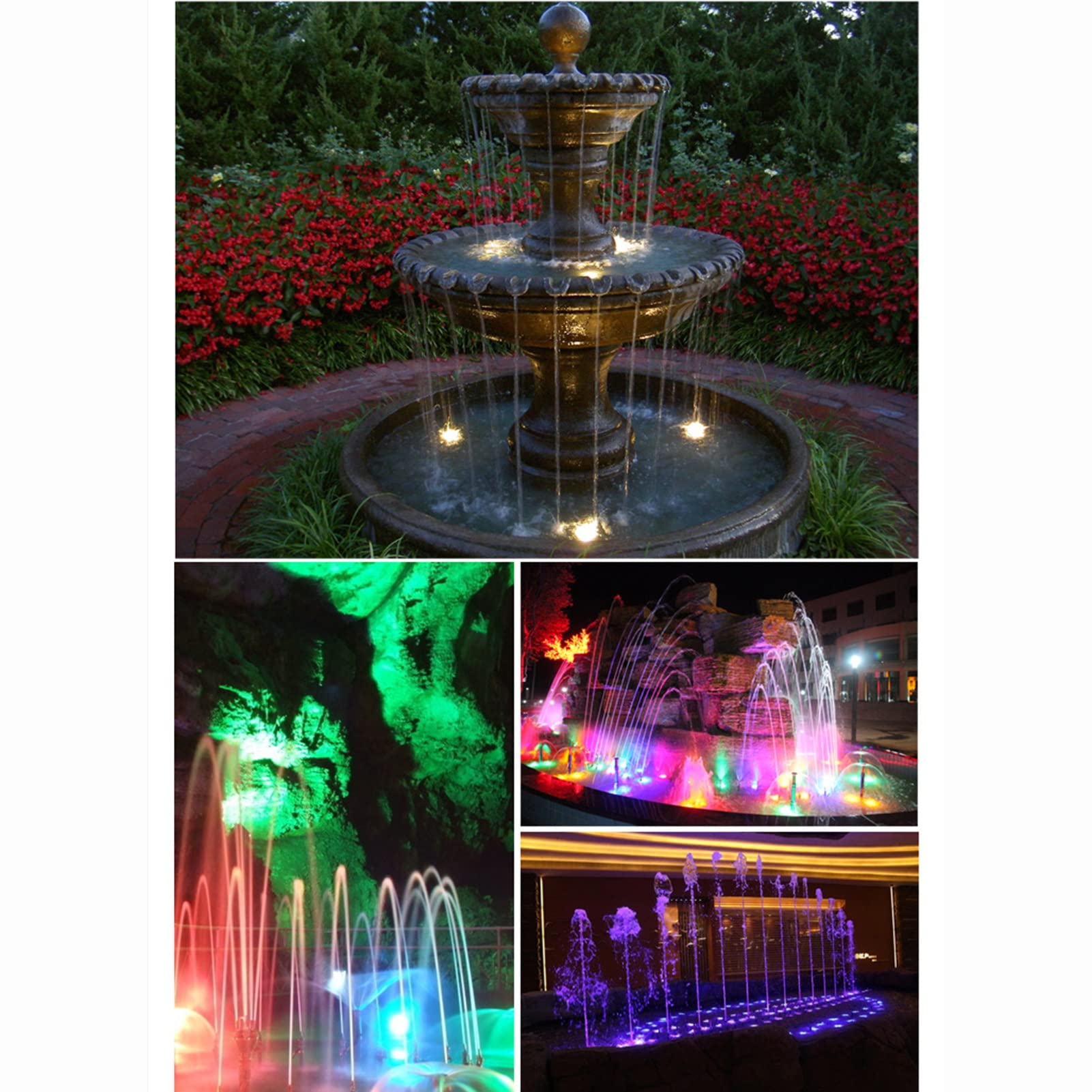 LED Unterwasserleuchten 6W, IP68 Wasserdicht Edelstahl DC 24v Garten Teich Dekor 304 Unterwasser Teich Licht (Color : Blue, Size : 24v)