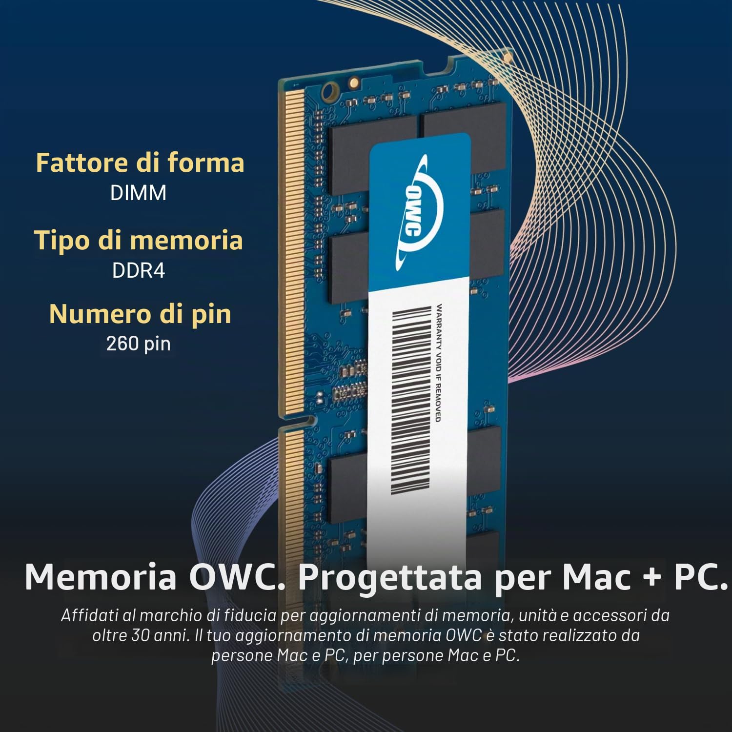 OWC 16GB 2400MHZ DDR4 SO-DIMM PC4-19200 Aggiornamento della Memoria per 2017 iMac 27 Pollici con Display Retina 5K, (OWC2400DDR4S16G)