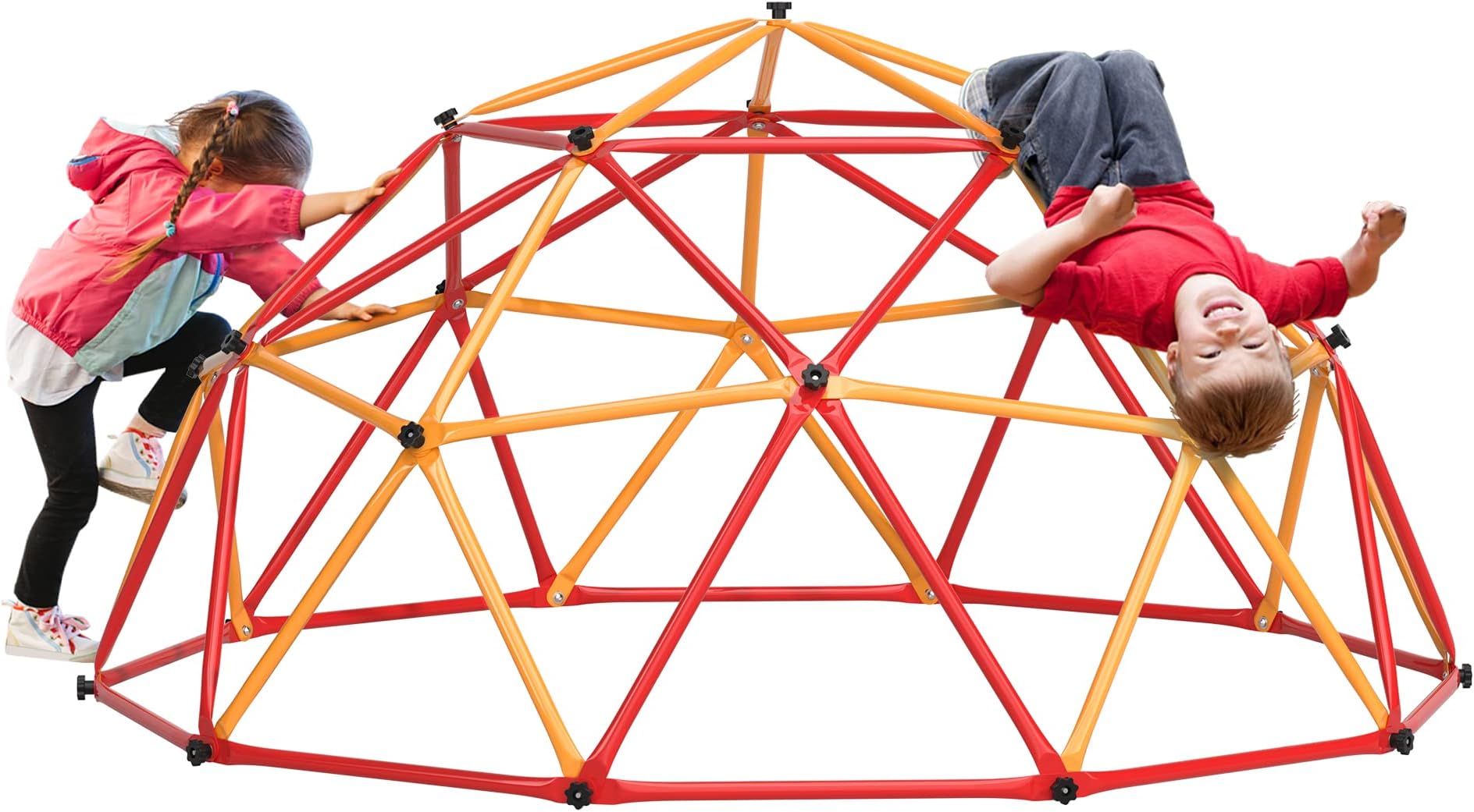 Climbing Dome, 7FT Outdoor Jungle Gym for Kids Ages 4-8, Toddler Monkey Bars for Backyard, Doorway Playground Climbing Structures for Toddler Climbing, Montessori Climbing Set for Dome Climber