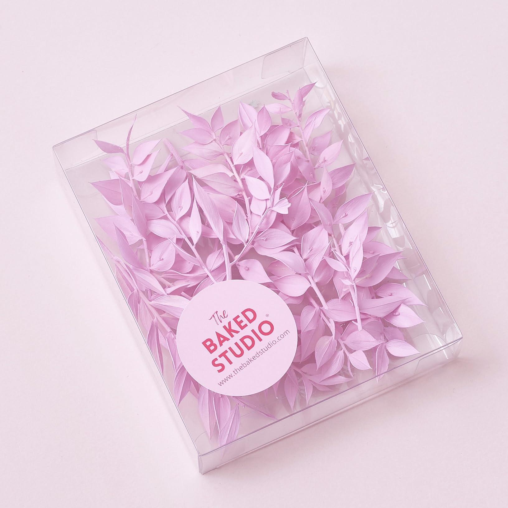 The Baked Studio - Original Dried Flower Ruscus Set For Cake & Cupcake Decorating & Others Crafts (Candy Pink) - Image 2