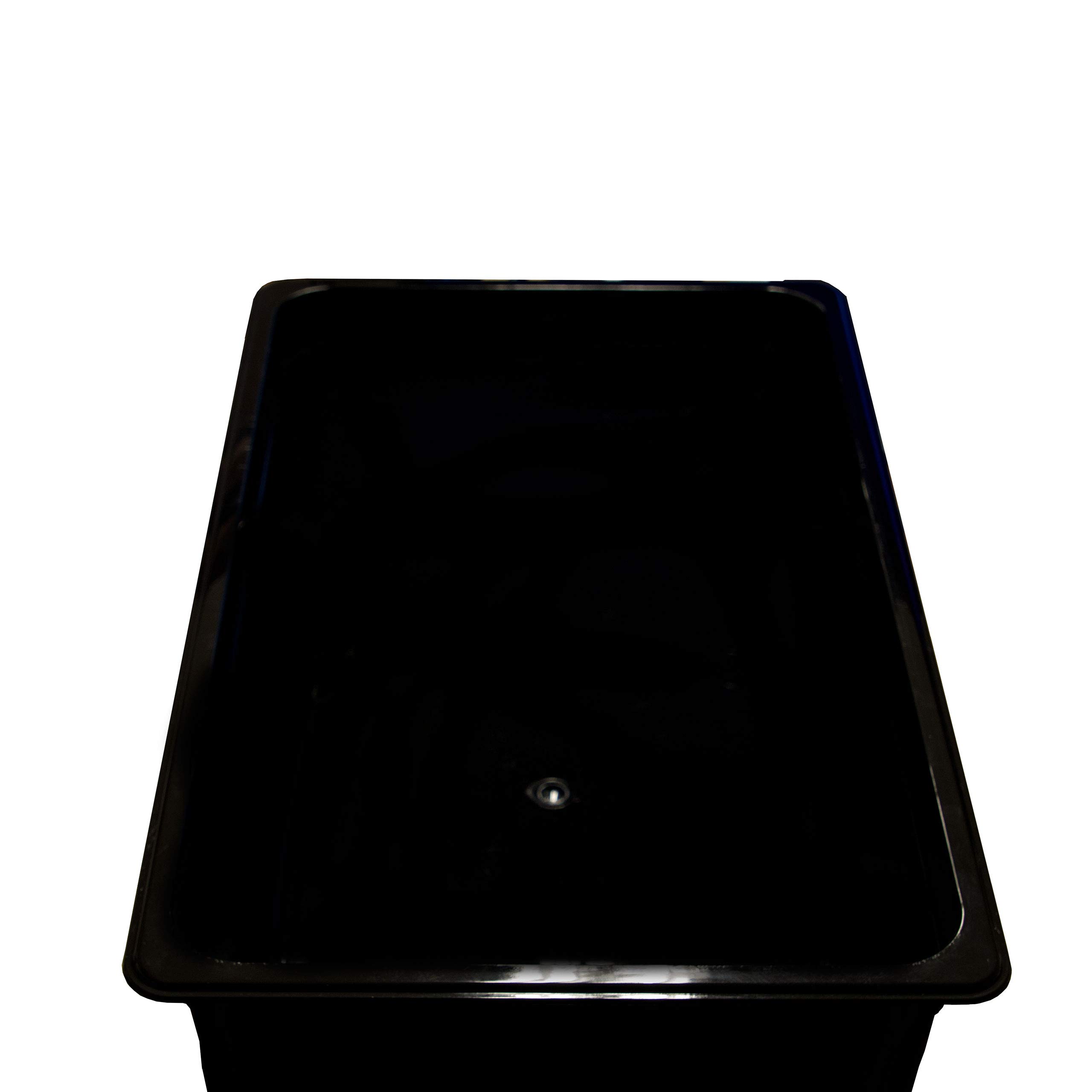 Set di 6 contenitori GN 1/1 Gastronorm GN 21 litri di profondità 150 mm plastica nera
