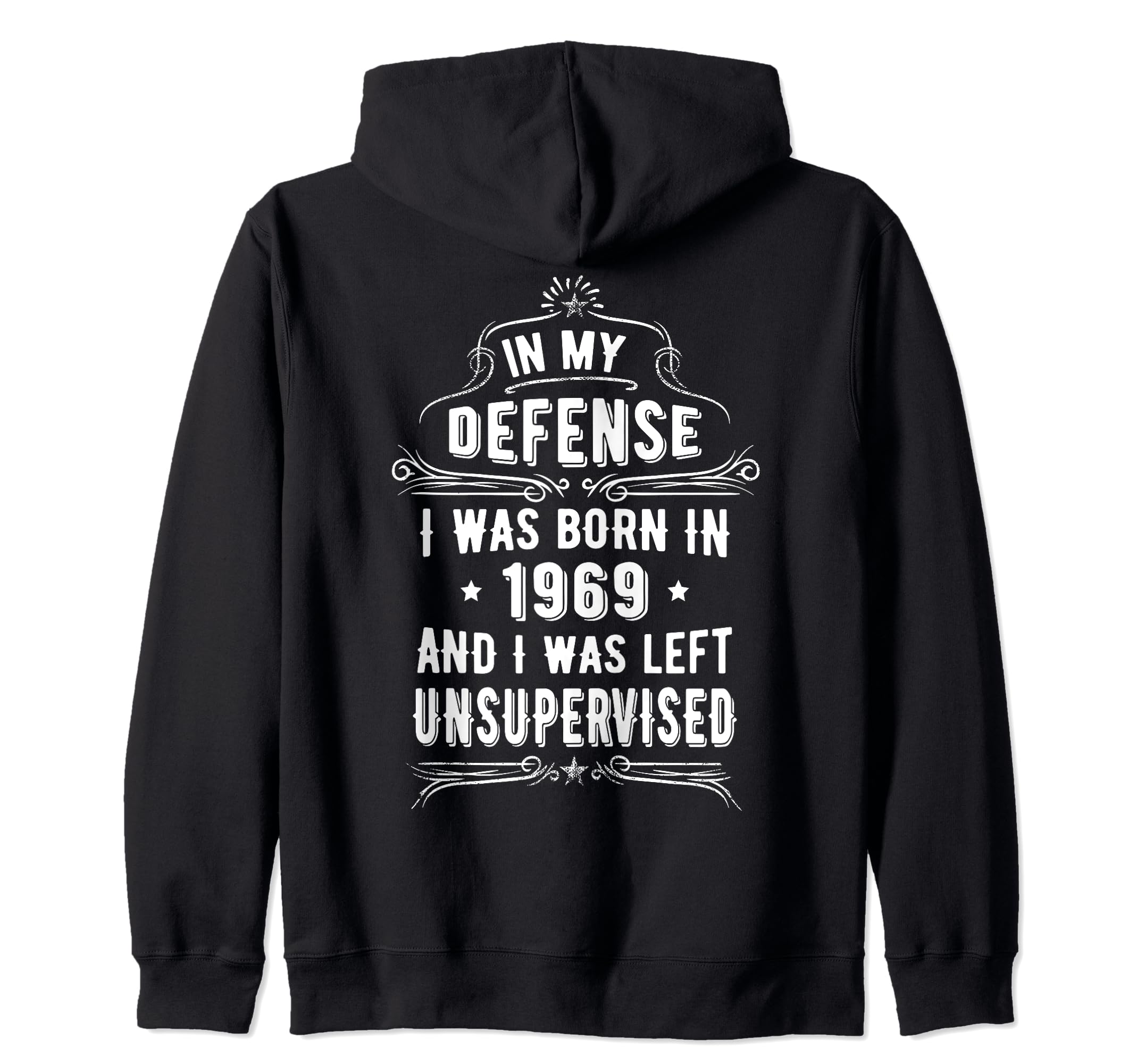 55 Year Old 55th Birthday Present My Defense Gag Born 1969 Zip Hoodie
