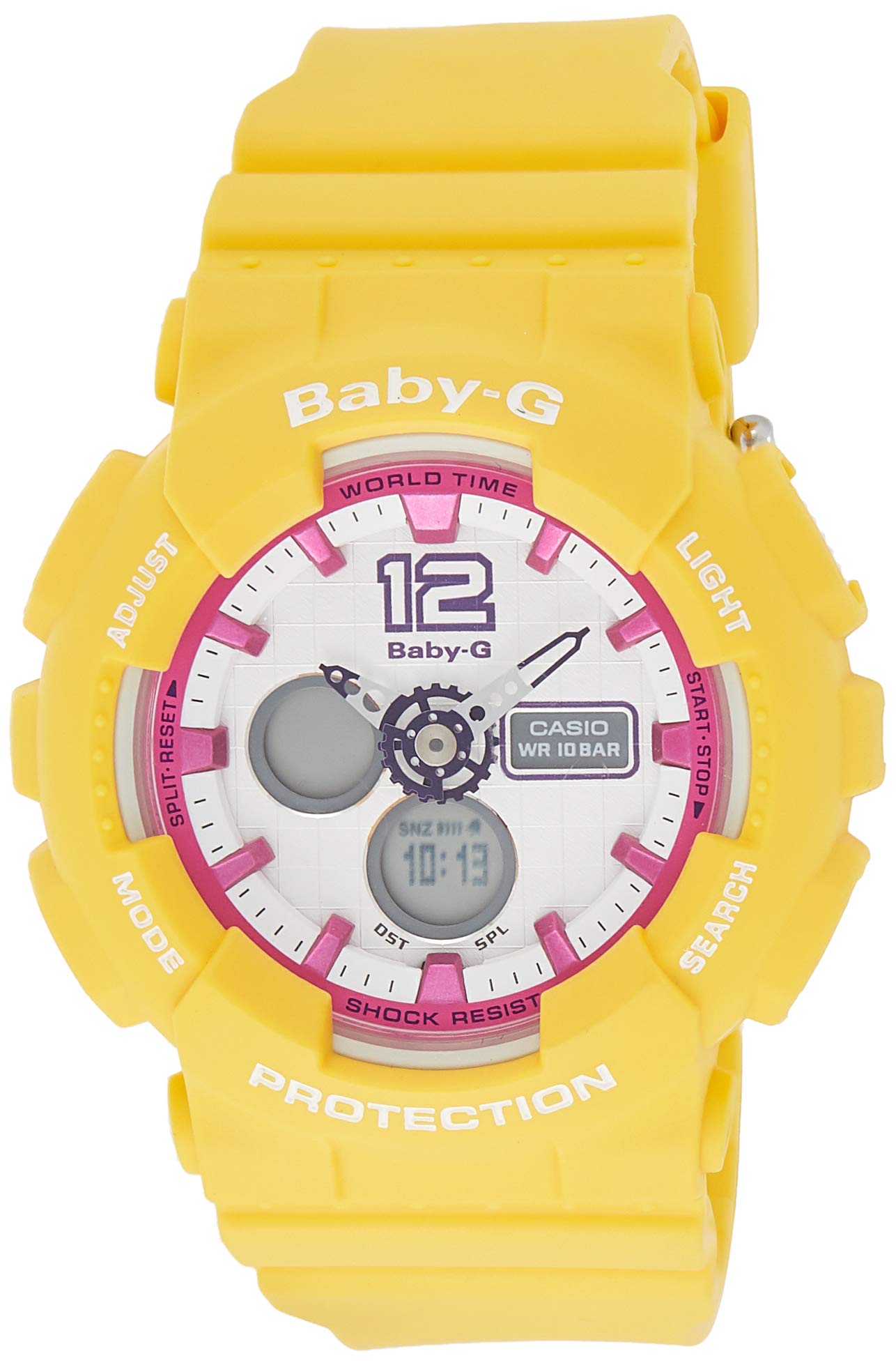 CasioWomens Quartz Watch, Analog-Digital Display and Silicone Strap