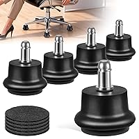 Vista 1 de Bell Glides Ruedas Giratorias de Repuesto para Silla de Oficina o Taburete que Convierten Ruedas Giratorias a Ruedas Fijas Estacionarias