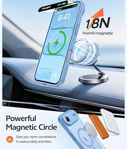 Miniatura 3 de FNTCASE Funda para iPhone Air compatible con Magsafe Fundas translúcidas mate con protección completa de la cámara protector de pantalla cubierta