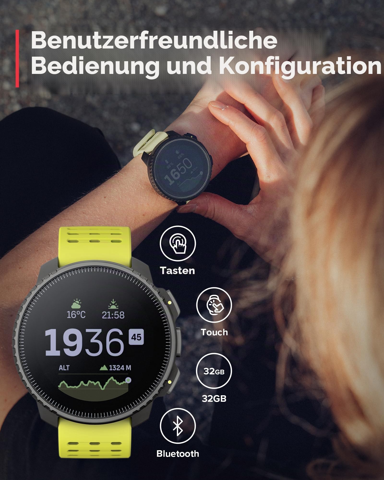 SUUNTO Vertikal: Abenteuer-GPS-Uhr, großes Display, Offline-Karten, Solarladung
