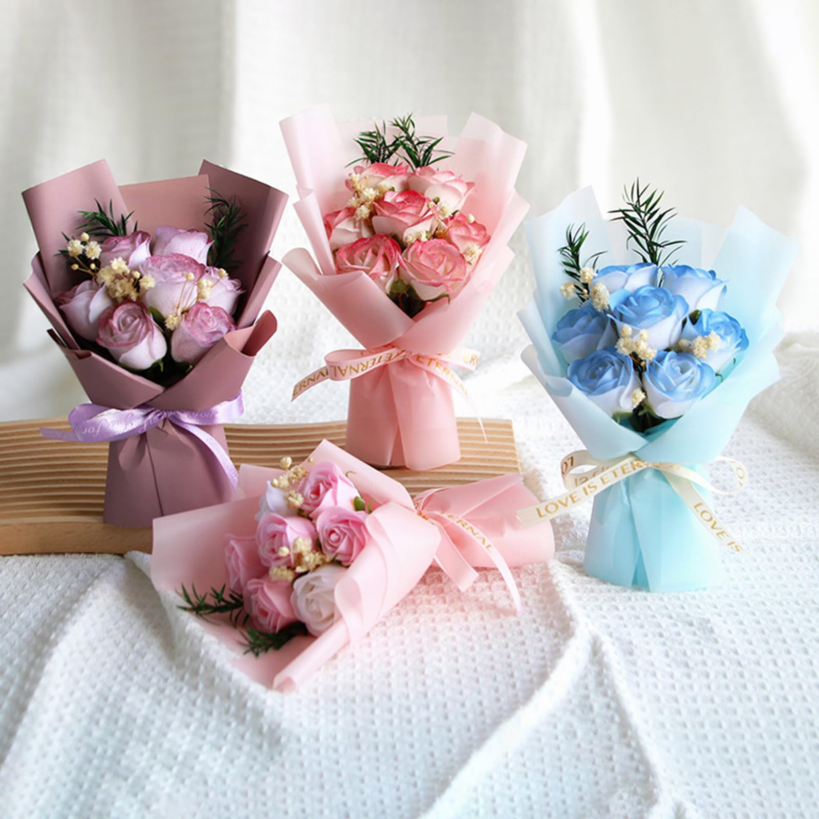 Amazon.co.jp: ソープフラワー 花束 ブーケ ギフト バラ 造花 rose