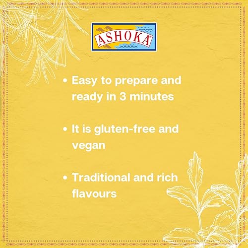 Miniatura 4 de ASHOKA Comidas indias tradicionales 1932, curry de verduras mixtas veganas, platos principales listos para comer para microondas, Shahi Navratan