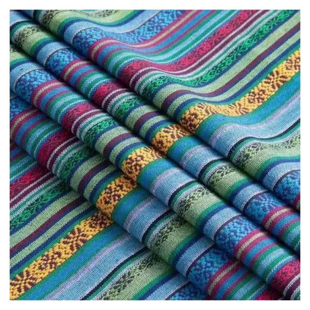 Tissu jacquard 1,5 x 3 m - Tissu d'ameublement bohème - Tissu décoratif - Tissu