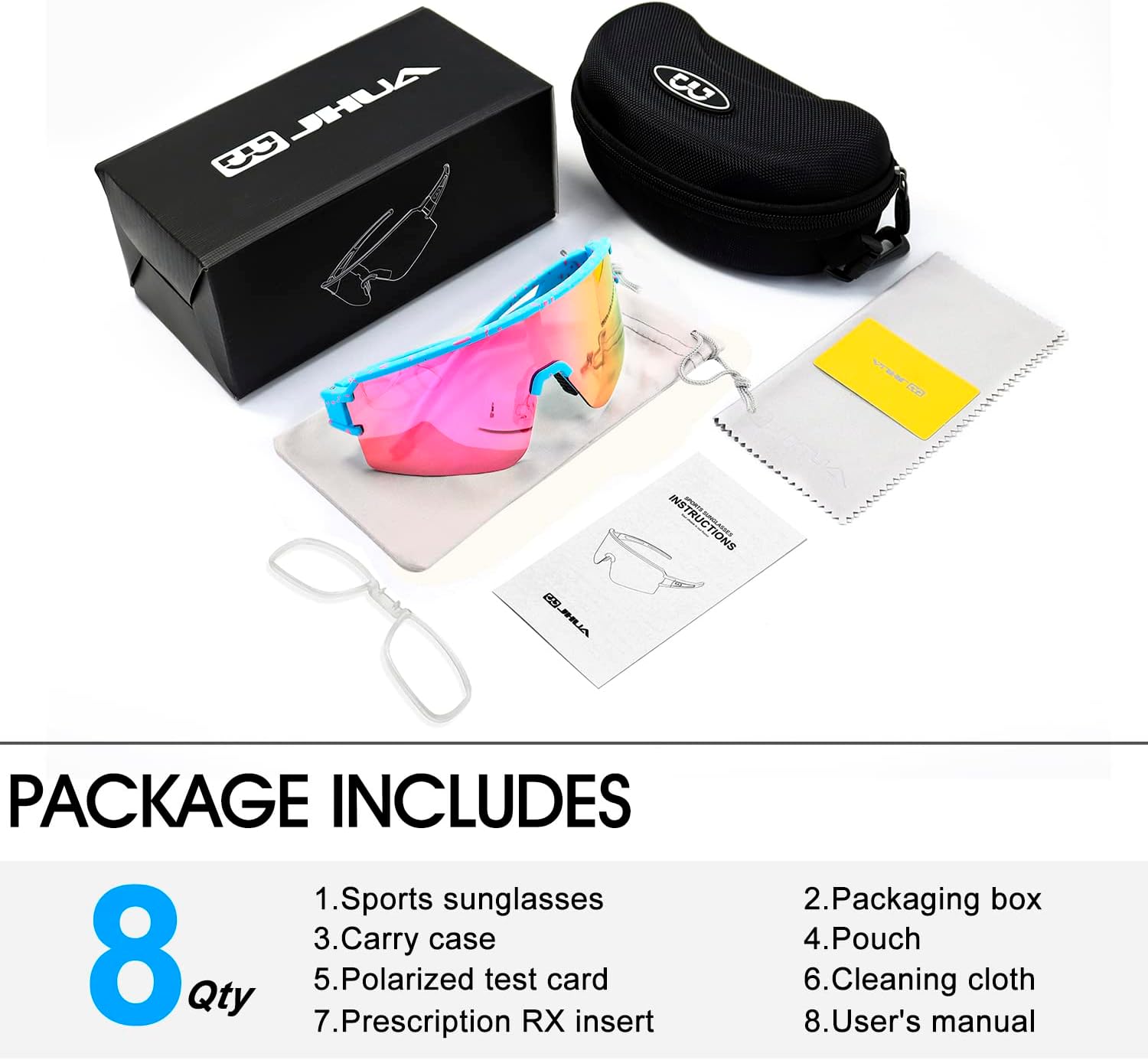 AVV Polarized cycling glasses sports sunglasses,UV400 Protection Fishing Driving running baseball sunglasses for men women - Image 8