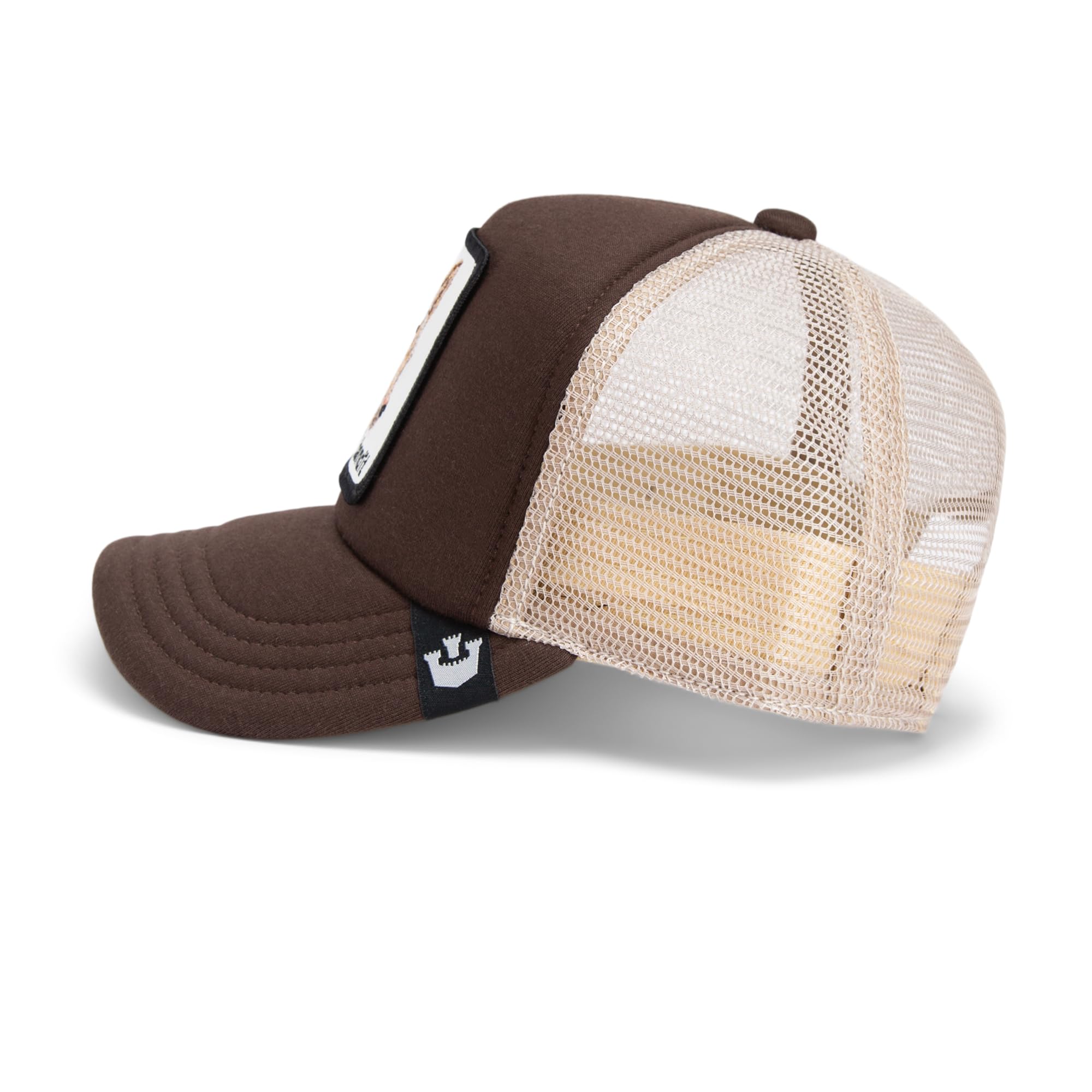 Goorin Bros. The Farm dziecięca czapka typu trucker unisex, brązowa (The Chaser), jeden rozmiar, brązowy, jeden rozmiar, Brązowy, rozmiar uniwersalny