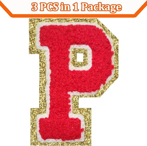 Miniatura 302 de Parches de letras termo-adhesivas de felpilla para chaquetas, parches de letras universitarias con brillantina para planchar en la letra azul A