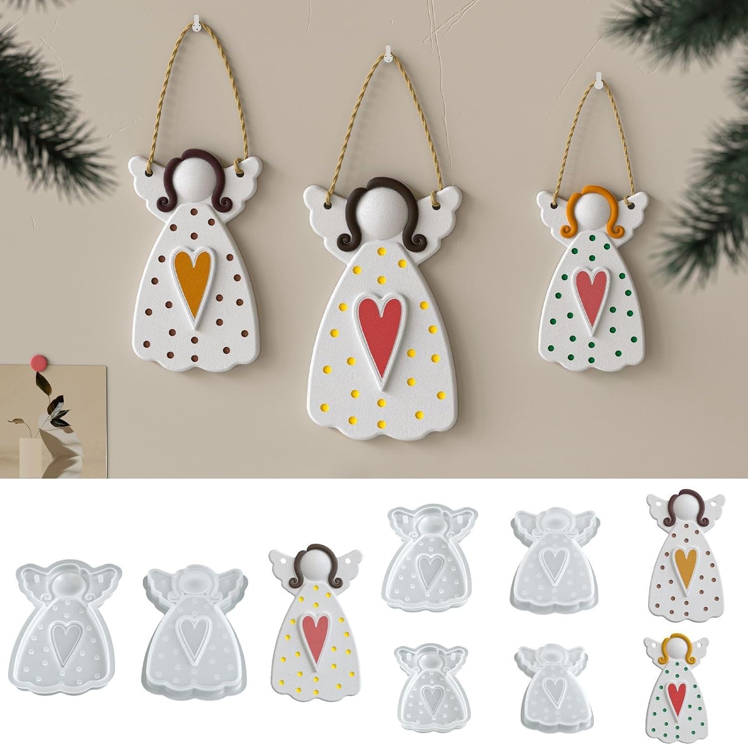 Photo 1 of Charming May Angel Wing Resin Silicone Molds (3Pcs)