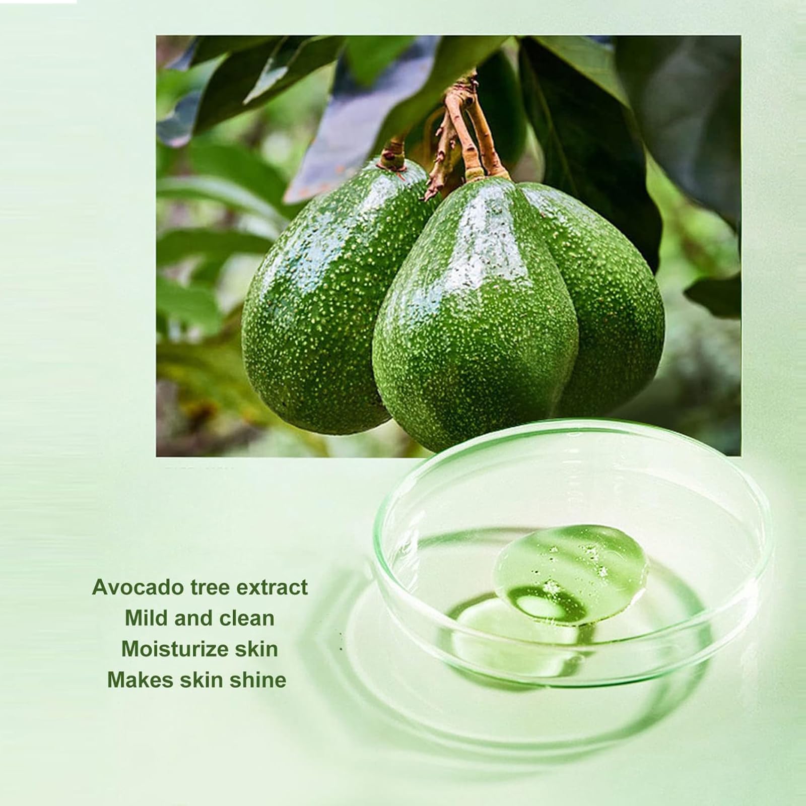 Démaquillant Avocat,Avocat Baume Nettoyant pour le Visage,Baume Nettoyant Fondant pour le Visage,Baume Nettoyant Démaquillant,Nettoyant Doux Rafraîchissant,Démaquillant Naturel à l'Avocat