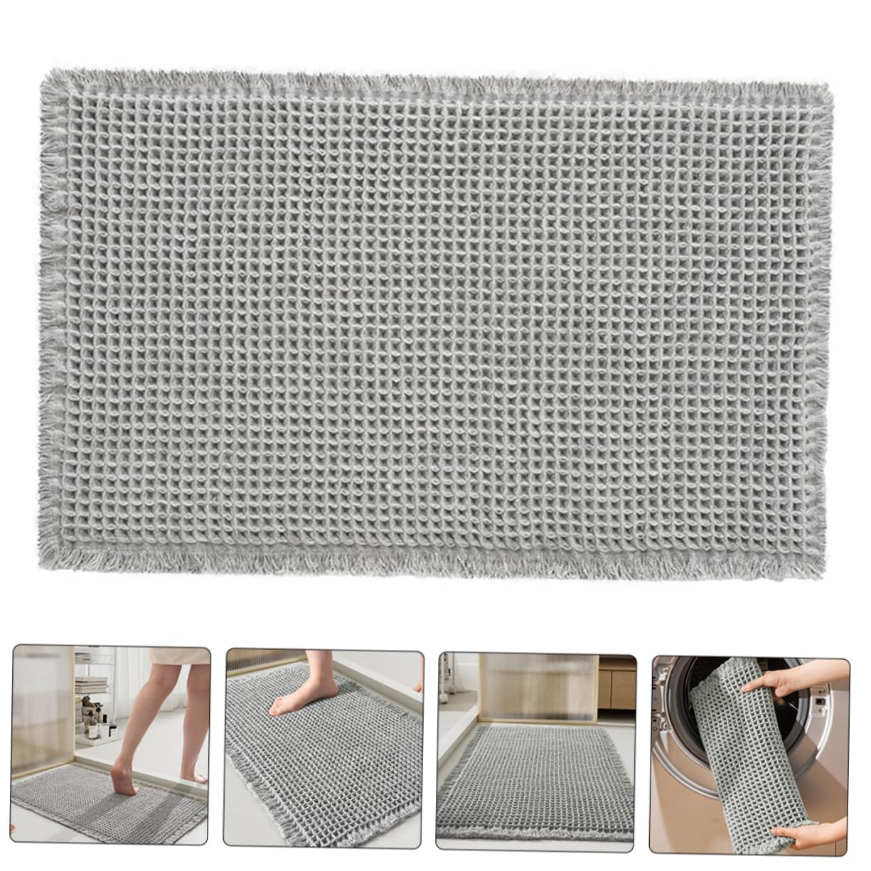 Tappeto Bagno Antiscivolo Assorbente Microfibra Design Elegante e Resistente Per Decorare Tuo Spazio e Assicurare Comfort e Sicurezza