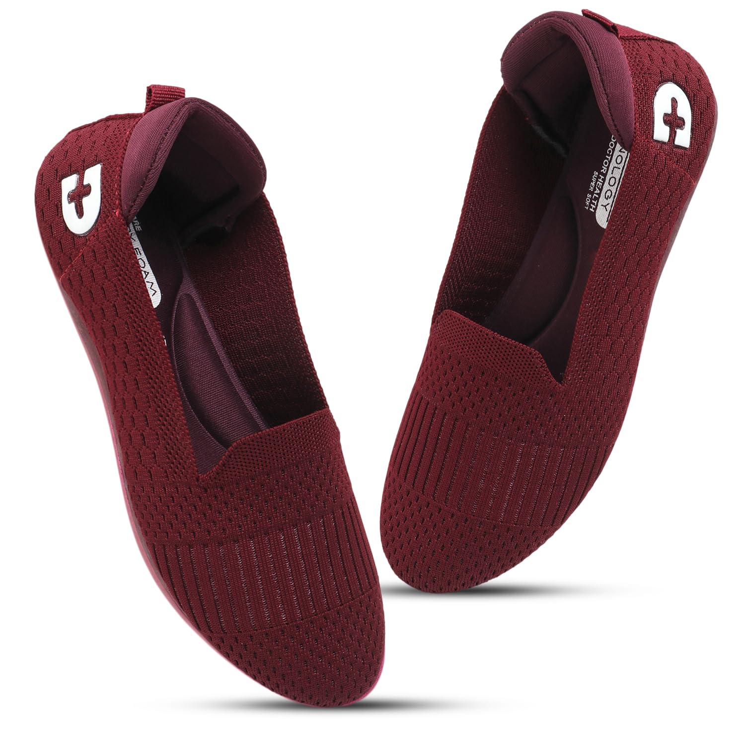 DOCTOR HEALTH SUPER Knitted Comfortable Stylish Classy Ballerina | Premium Flat Jutis Bellies | Non Slip Lightweight Shoes Bellies For Women | Dailywear Slip-On Flat Jutis | Trendy Women Jutis Bellies-image-28
