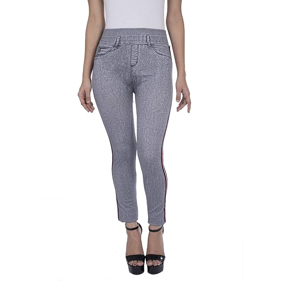 Buy Fashion Heart Jegging/Denim legi/Denim Style/jeansFor Women's/Girls  (Grey, Free Size Waist 26 to 38) at Amazon.in