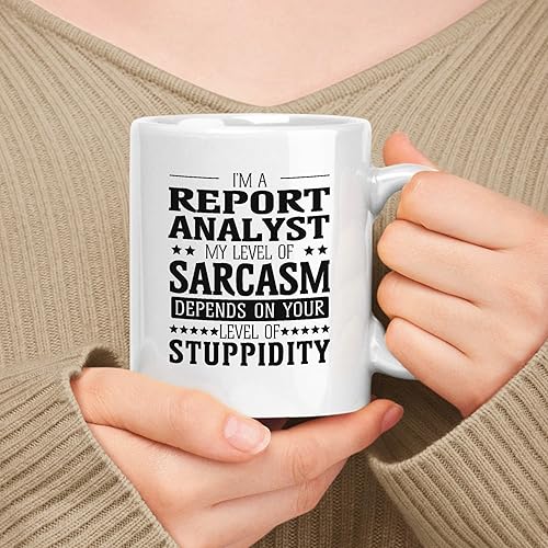 Miniatura 85 de Regalo para Gis Analyst - Taza de cerámica blanca de 11 oz y 15 onzas - Mi nivel de sarcasmo depende de tu nivel