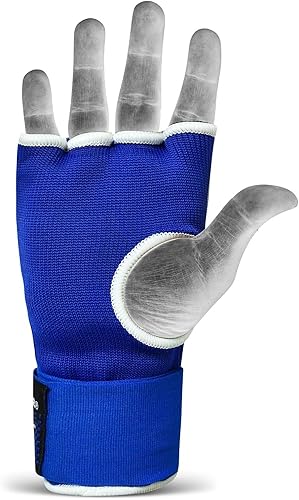 Miniatura 10 de SideWinder Guantes acolchados de gel para boxeo, soporte de muñeca, protector de puño, ideal para artes marciales, artes marciales, muay thai,