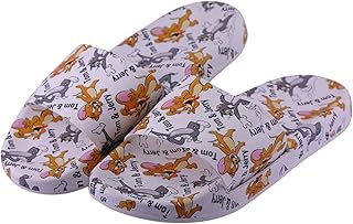 شبشب منزلي سلايد بطبعة كرتون توم وجيري، مريح وخفيف، تصميم عصري للبنات والاولاد - شوز صيفي للمنزل والحمام والبحر