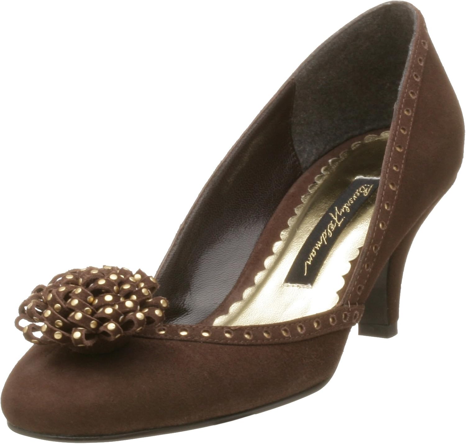Beverly Feldman Women's Guardian Pumps,Brown Suede,5 M Pumps