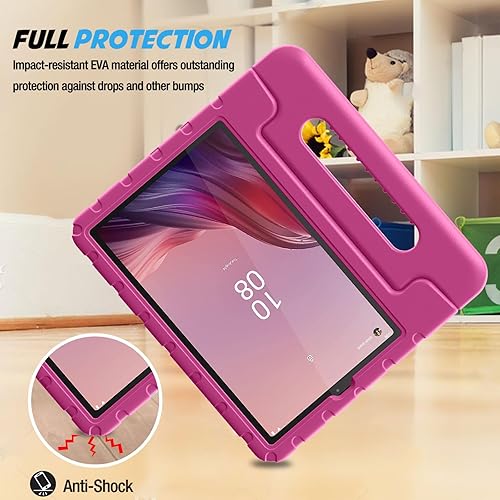 Miniatura 9 de ProCase Funda infantil para Lenovo Tab M9 de 9 pulgadas 2023, a prueba de golpes, ligera, apta para niños, con asa convertible y soporte para niñas,