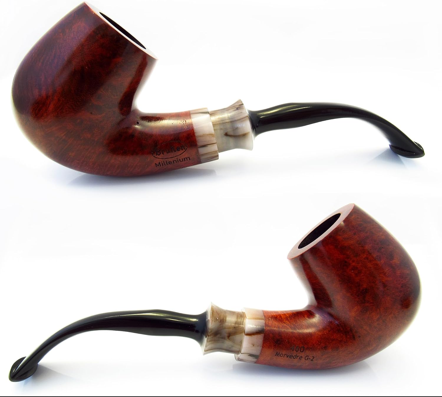 Fashion BRIAR Tobacco Smoking Pipe Morvedre ""BENT APPLE"" Wood Handcrafted. Designed for Pipe Smokers
