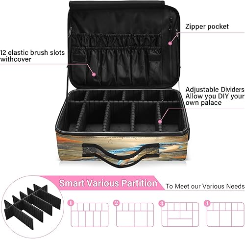 Miniatura 4 de Blue Bird Riverside - Bolsa de maquillaje cosmética para artículos de aseo personal de viaje, bolsa de aseo para mujer, bolsa de aseo para mujer,