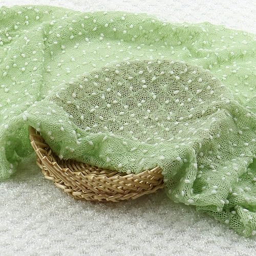 Miniatura 4 de D&J DON&JUDY Accesorios de fotografía para recién nacidos, manta de fotos de bebé, relleno de capa de cesta, patrón de puntos, acrílico