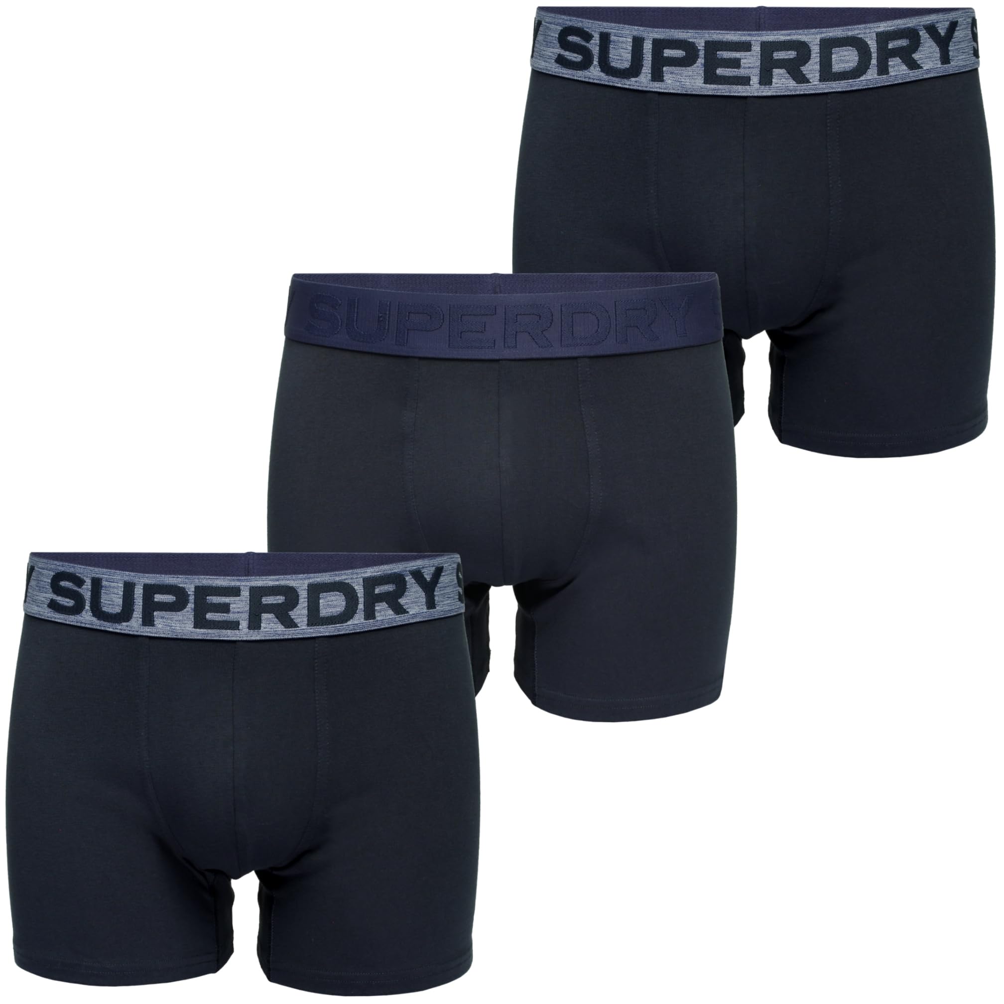 Superdry Men's Bleu Boxer Shorts (X3)