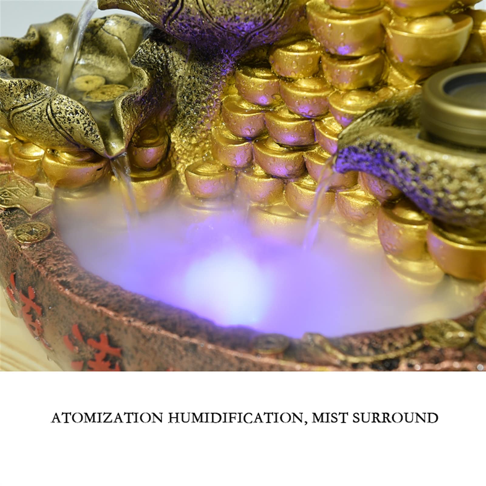 Fontane da tavolo Fontana da tavolo da tavolo al coperto fortunato - Feng Shui Fontana Ufficio fontana Lucky Flow Decoration Best regalo per gli amici( altezza da 16, 9 pollici) .Decorazione della fo