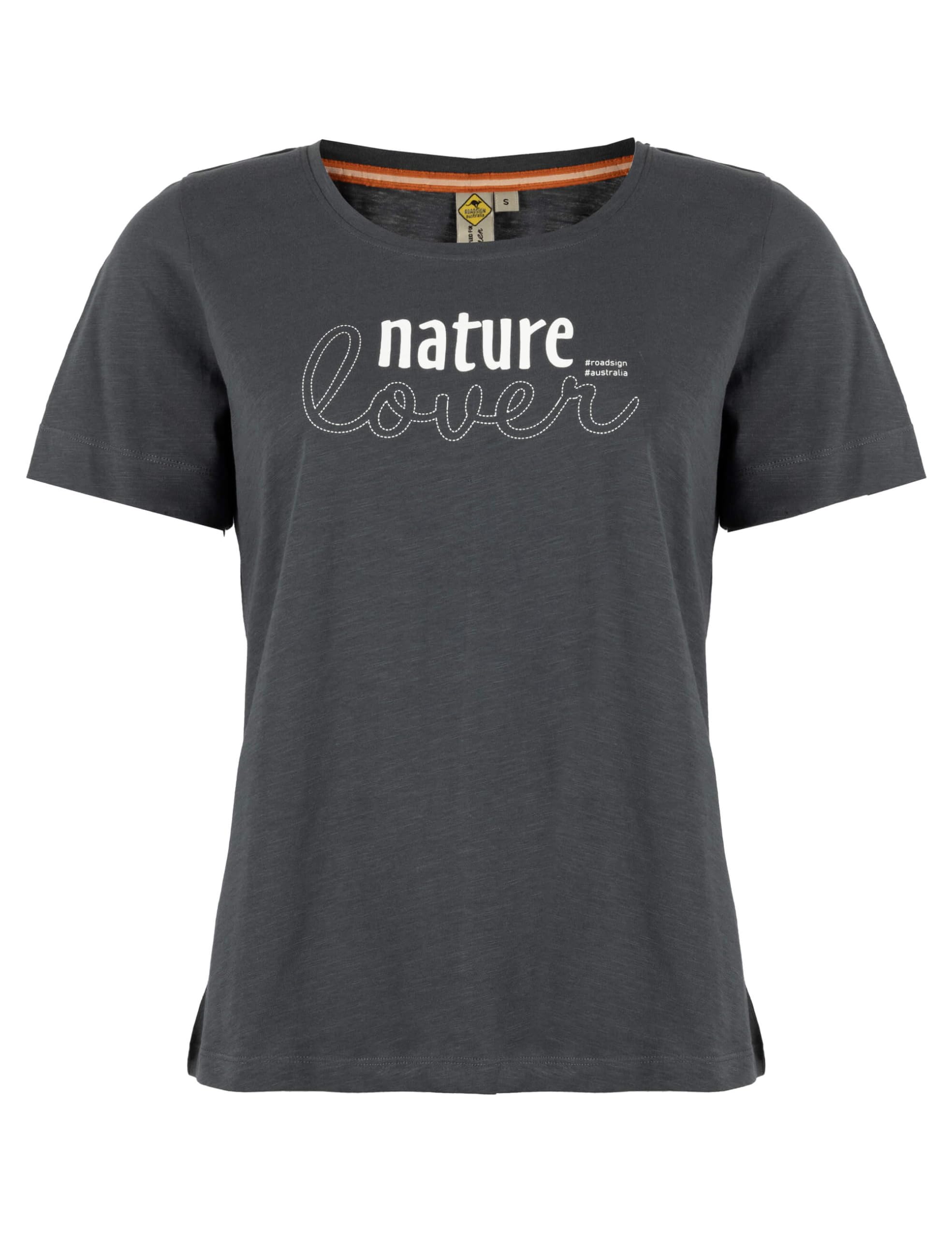 ROADSIGN australia Damen T-Shirt mit Schriftprint aus Baumwolle leicht und ideal für warme Tage