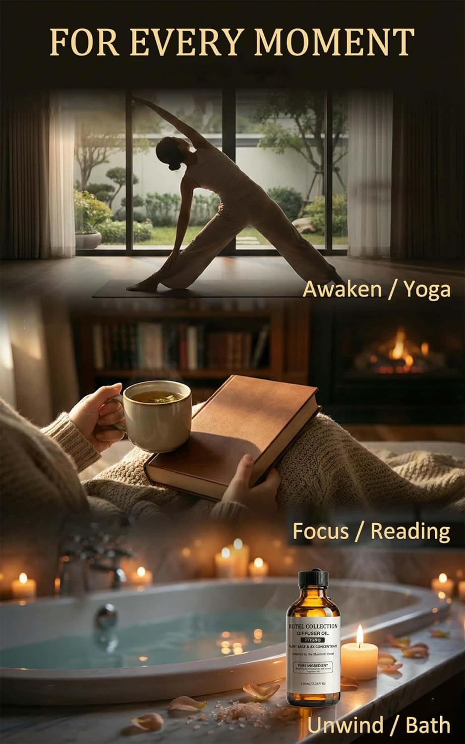 Hotel Diffuser Oil Inspired by Marrio.tt – Fragrance & Essential Oil Blend for Waterless & Cold Air Diffusers – Citrus, Vanilla, Cedar – Long-Lasting Aroma – Aromatherapy – 3.38 Fl Oz Glass Bottle - Image 9