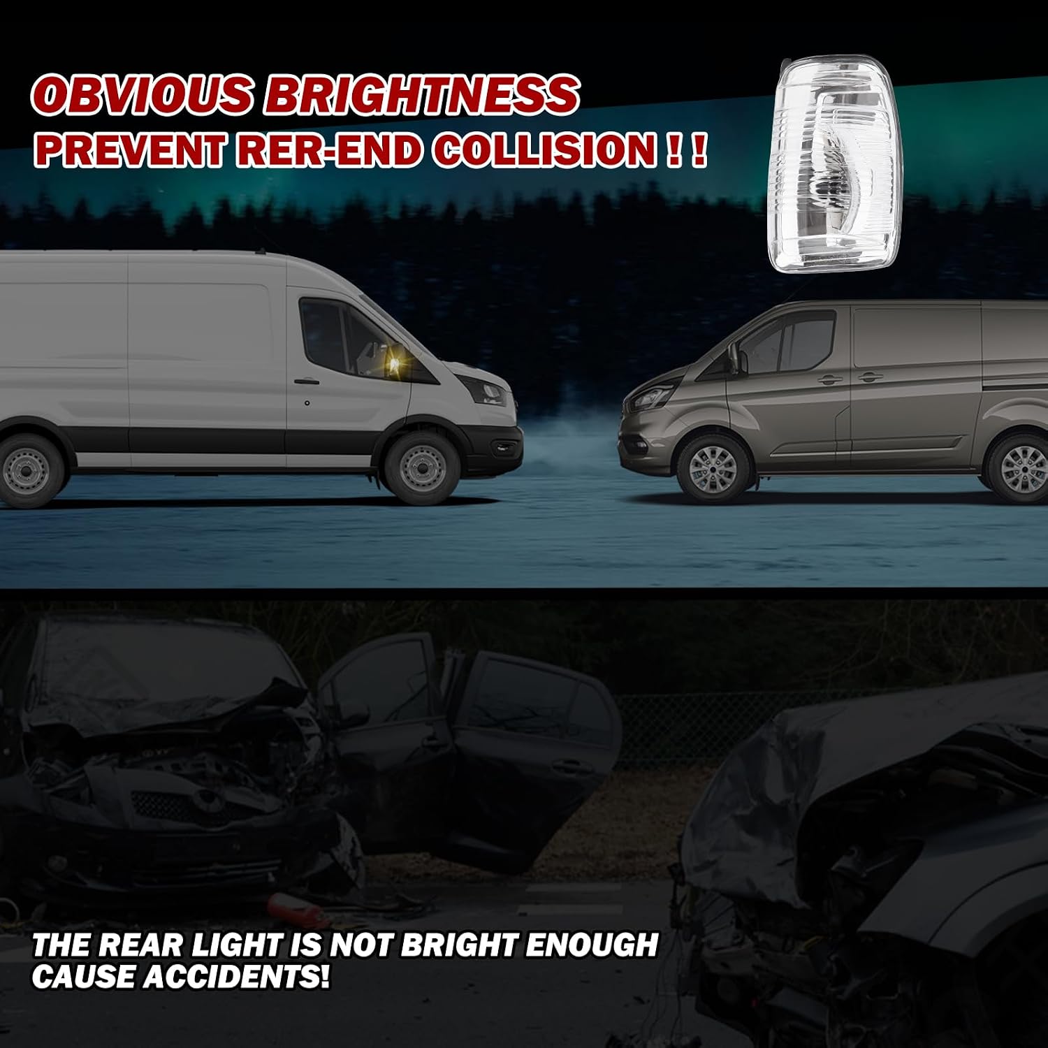 Side Mirror Indicator Light Fit For Ford Transit 150 250 350 350HD 2015 2016 2017 2018 2019 2020 2021(Right Passenger Side) Side Mirror Turn Signal Lights Lamp Lens Cover