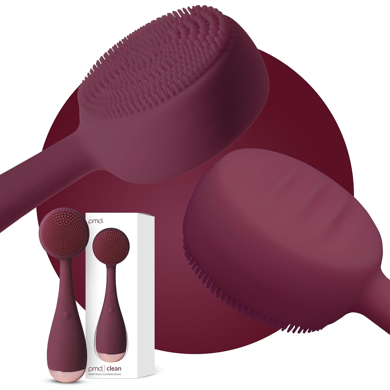 PMD Clean - Smart Facial Cleansing Device with Silicone Brush & Anti-Aging Massager