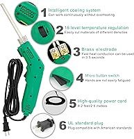 Vista 7 de Cuchillo Eléctrico de 300W Refrigerado por Aire - Herramienta de Corte de Espuma con Cuchillas y Accesorios Utilice el Cortador de Espuma