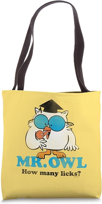 Tootsie Pops Mr. Owl How Many Licks? Sucker Candy Tote Bag