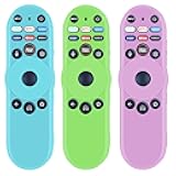 [3-Pack] HZIME New Replacement Remote Control Cover Compatible for VIZIO XRT270 Series Smart TV Remote Control, Silicone Controller Case Sleeve (Glow-in-The-Dark，Blue and Green and Pink)
