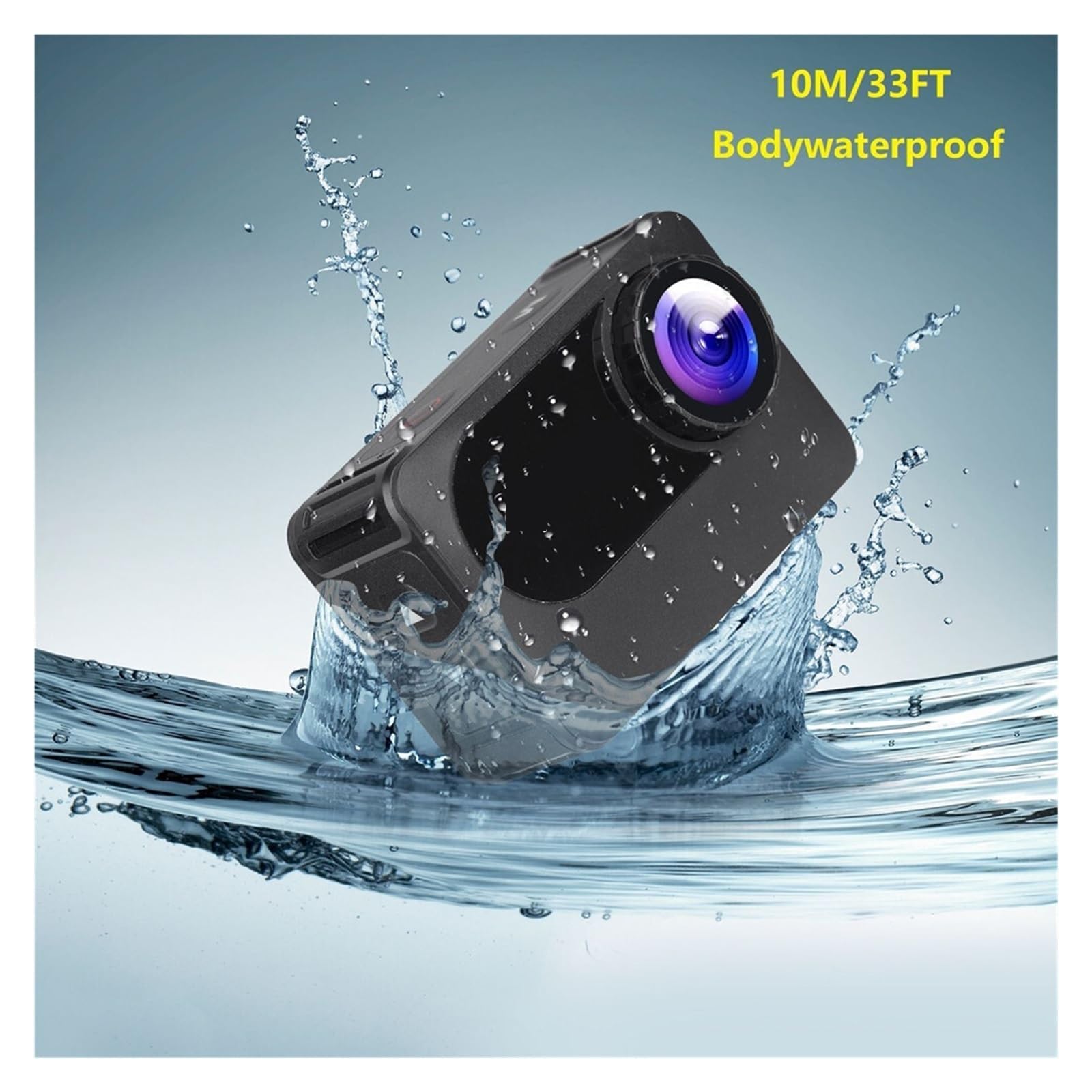 Action Camera Sport 2.0 inch Screen 10M Underwater Body Waterproof Helmet Registrazione Video Alta Risoluzione(No SD Card)