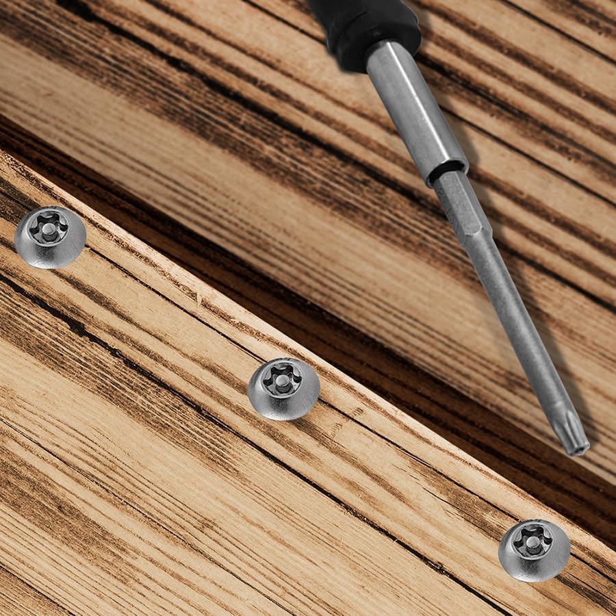 11 Pcs Long Torx Security Head Screwdriver Drill Set 1/4 Inch Hex Shank T6 T7 T8 T9 T10 T15 T20 T25 T27 T30 T40 11 Pieces 4 Inch Length S2 Steel Torx Screwdriver Bit Set (100mm)