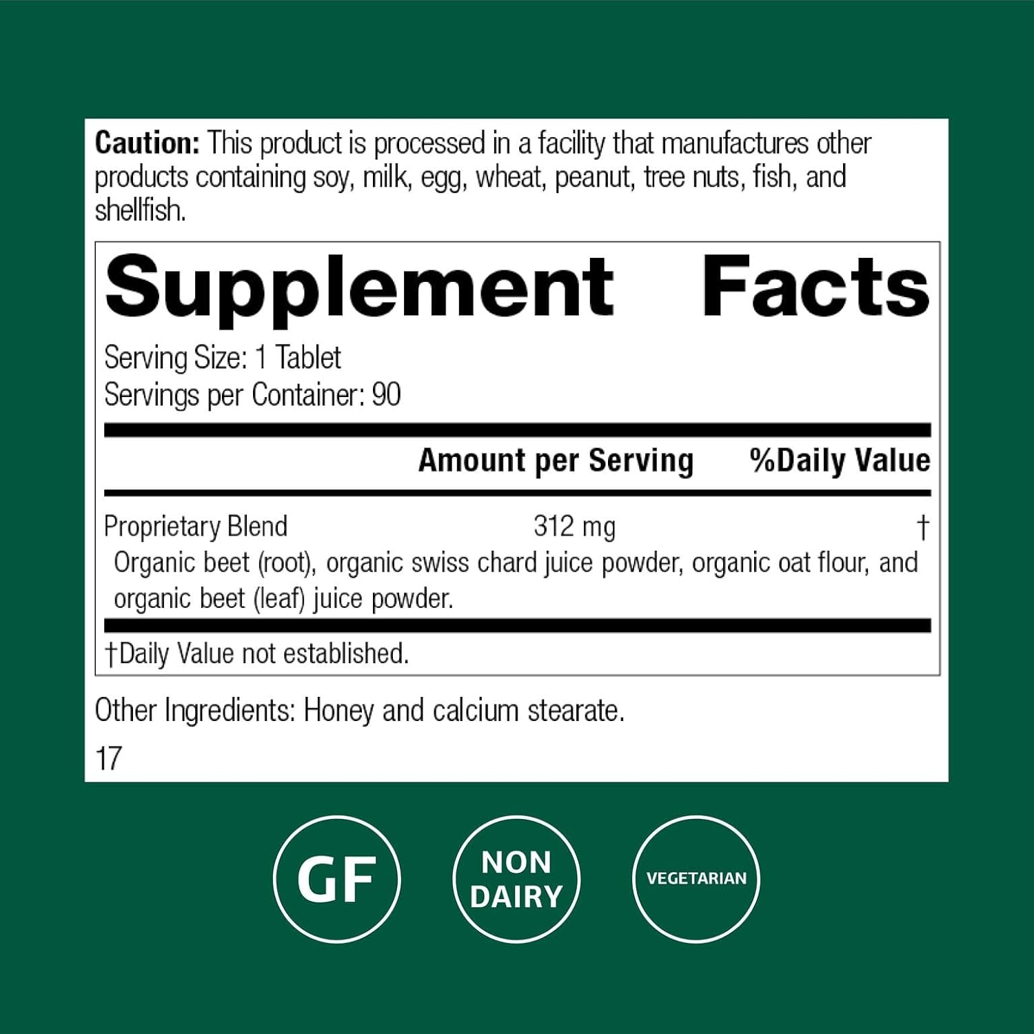 Standard Process Betafood - Supports Digestion & Intestinal Function with Beets - Aids a Healthy Heart & Liver Health - Gluten-Free, Non-Dairy & Non-Soy - 90 Tablets (90 Servings) - Image 2