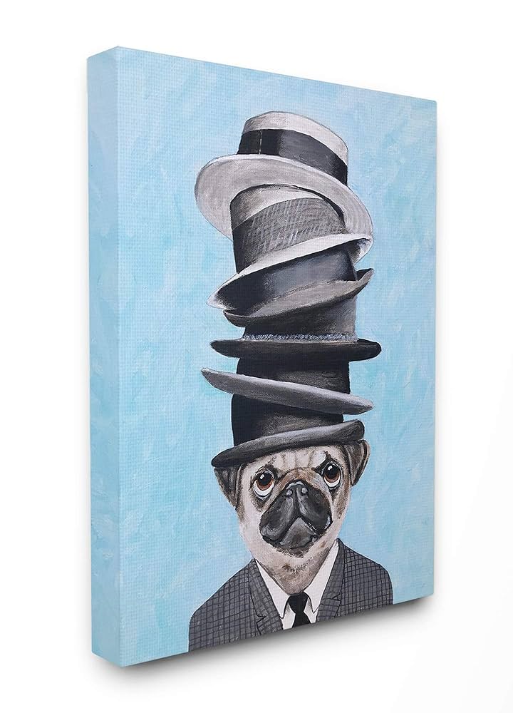 Amazon.co.jp: Stupell Industries パグ犬 ファンシースタック