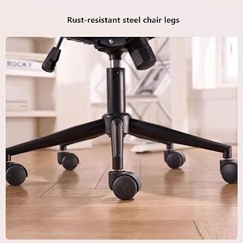 Ergonomic Office Chair, 360° Swivel, Brown Corduroy Fabric, Adjustable Height, Contemporary Style, Adults, Indoor Use, 300 Pounds Weight Limit