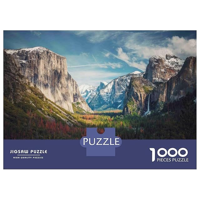 Foto 2 de 7 de Rompecabezas Decorativo de 1000 Piezas con Vista al Valle de Yosemite, ecológico, de Alta dificultad